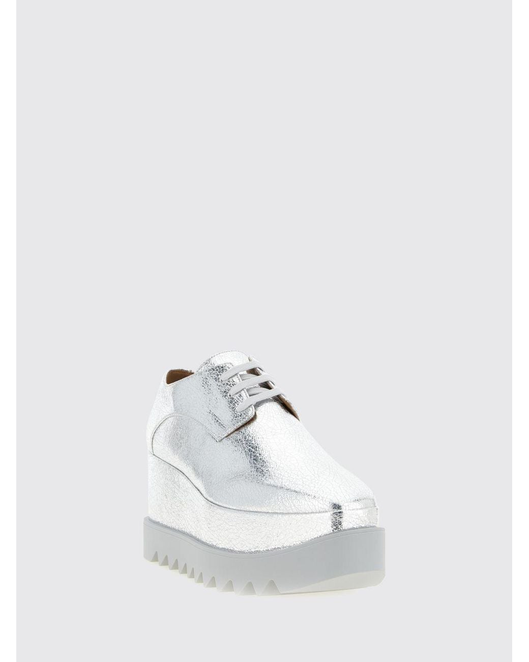Stella McCartney White "Elyse" Wedges