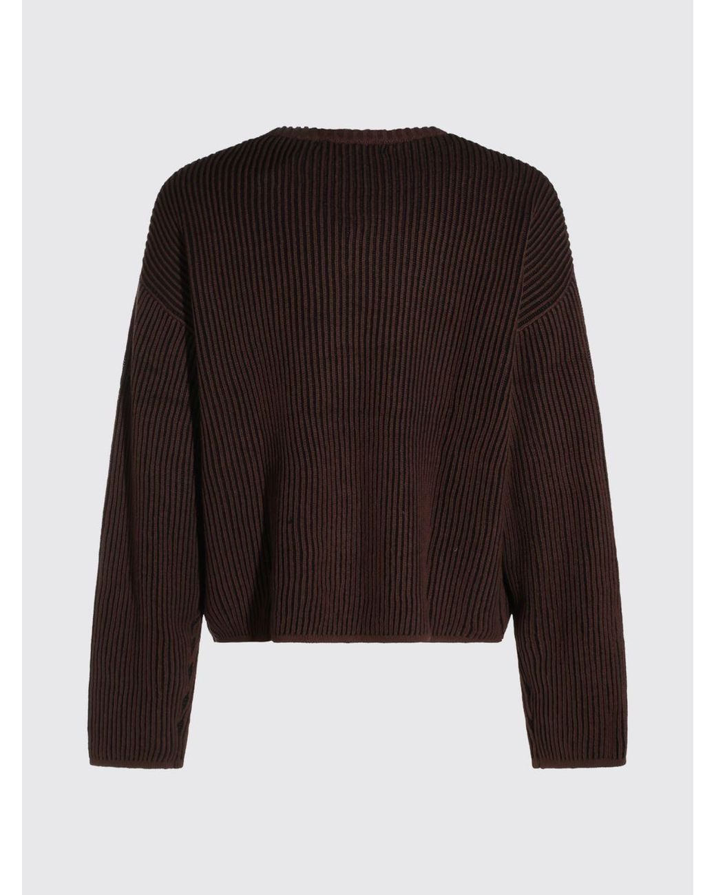 Daily Paper Brown Crew-Neck Cotton Jumper With Contrasting Logo for men