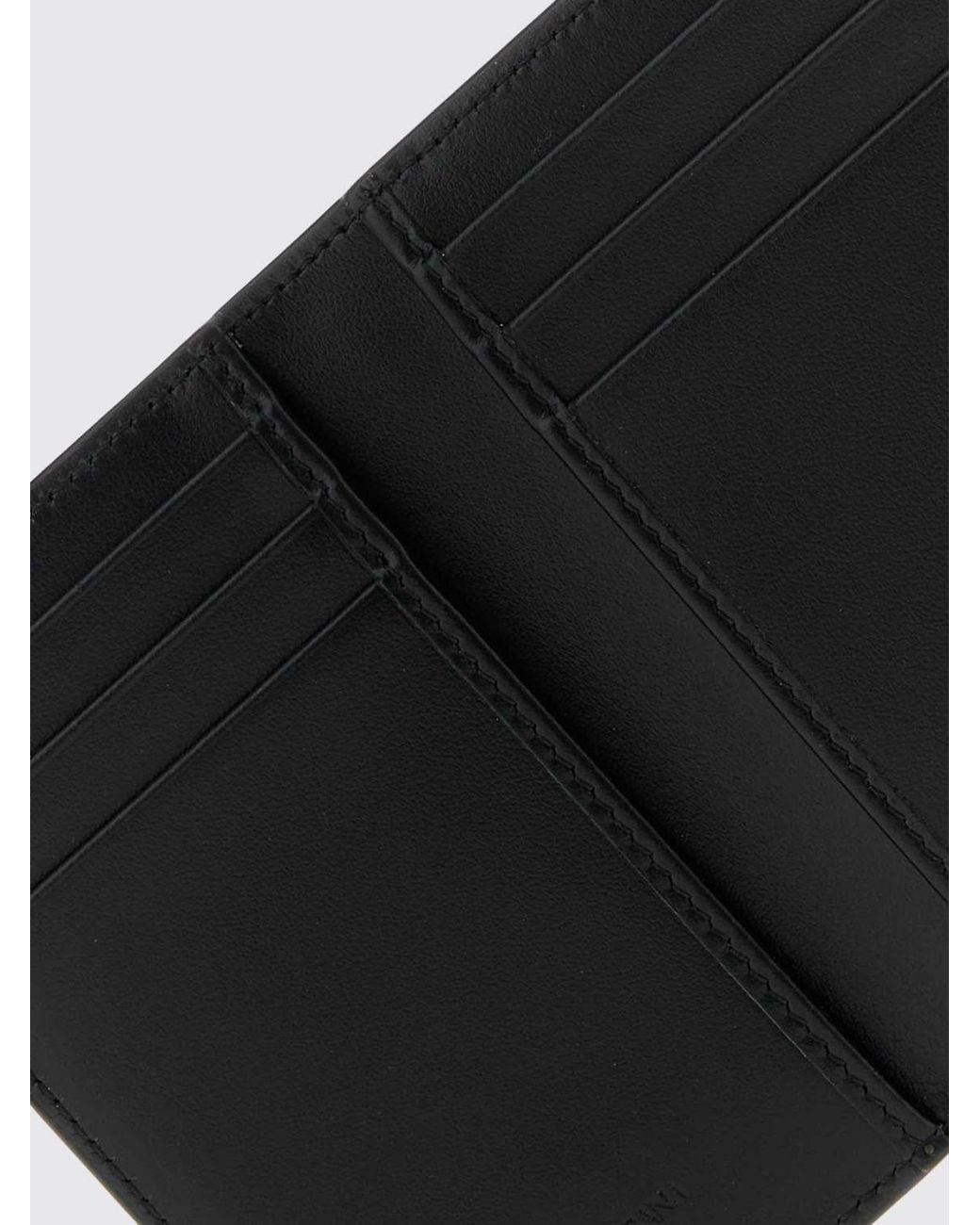 Dolce & Gabbana White Dolce &Amp Gabbana Bifold Calf Leather Wallet With Metal Logo Plaque for men