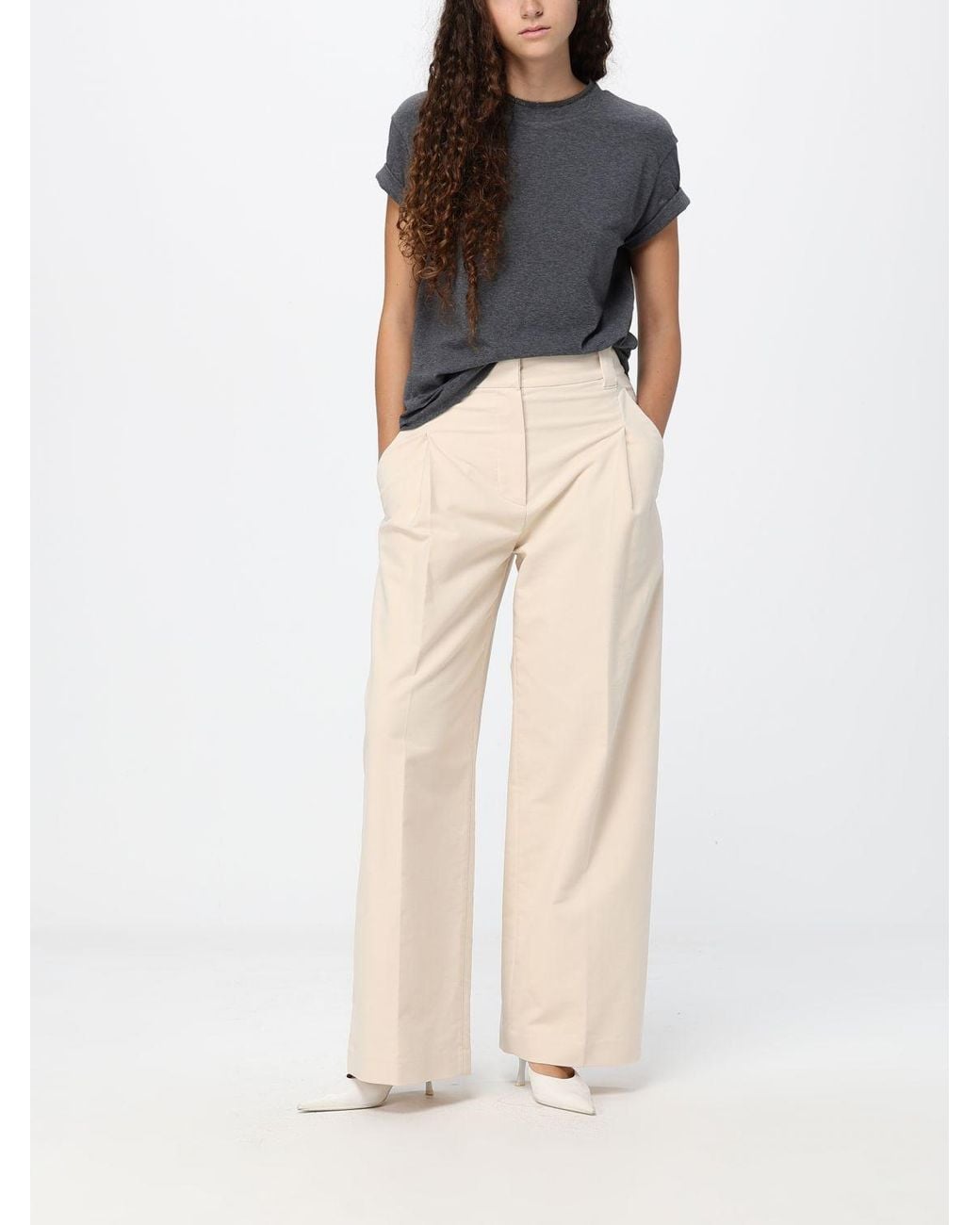 Brunello Cucinelli Blue Stretch-Cotton Crew-Neck T-Shirt With Monili Embroidery