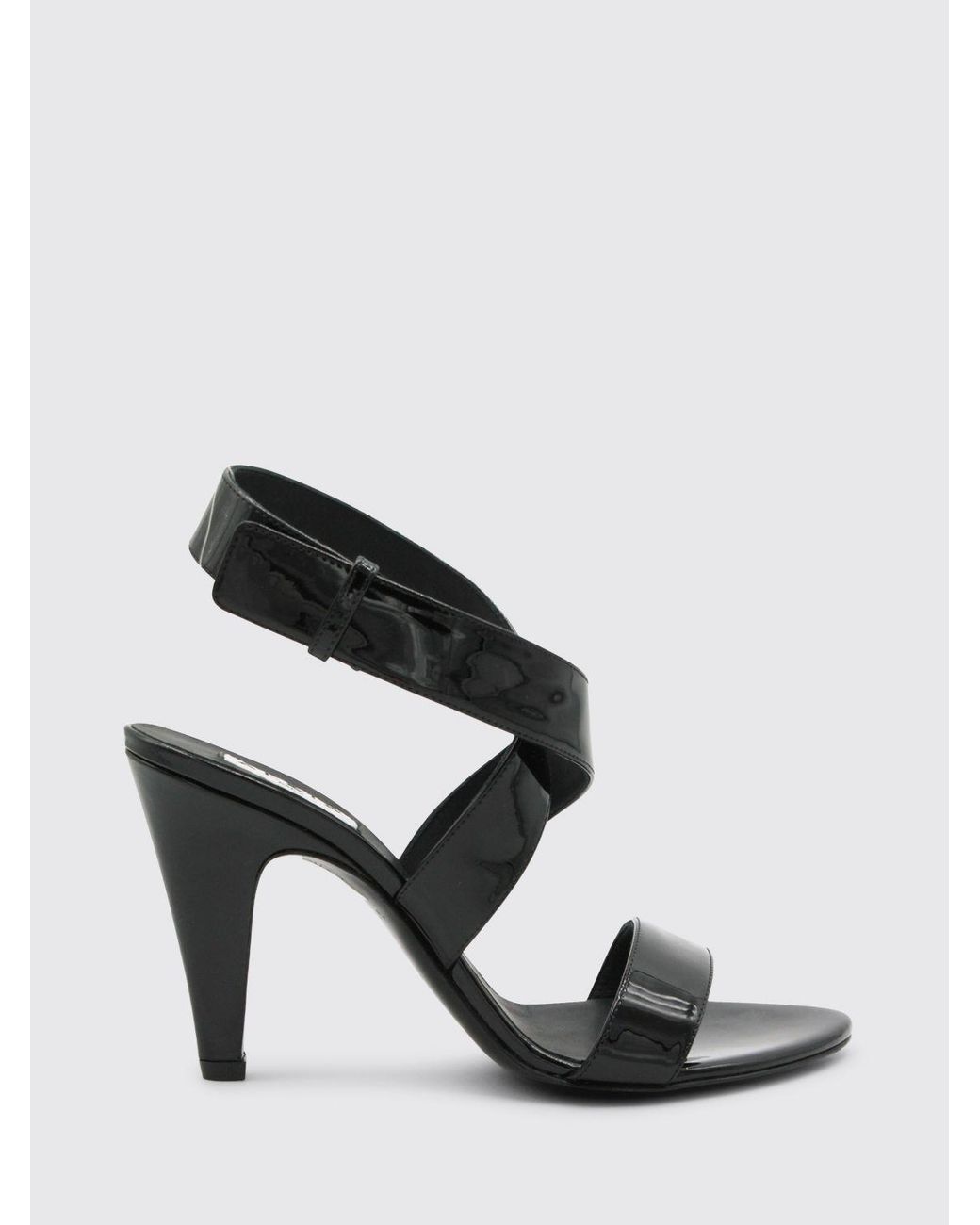 Alaïa Black Patent Leather Sandal