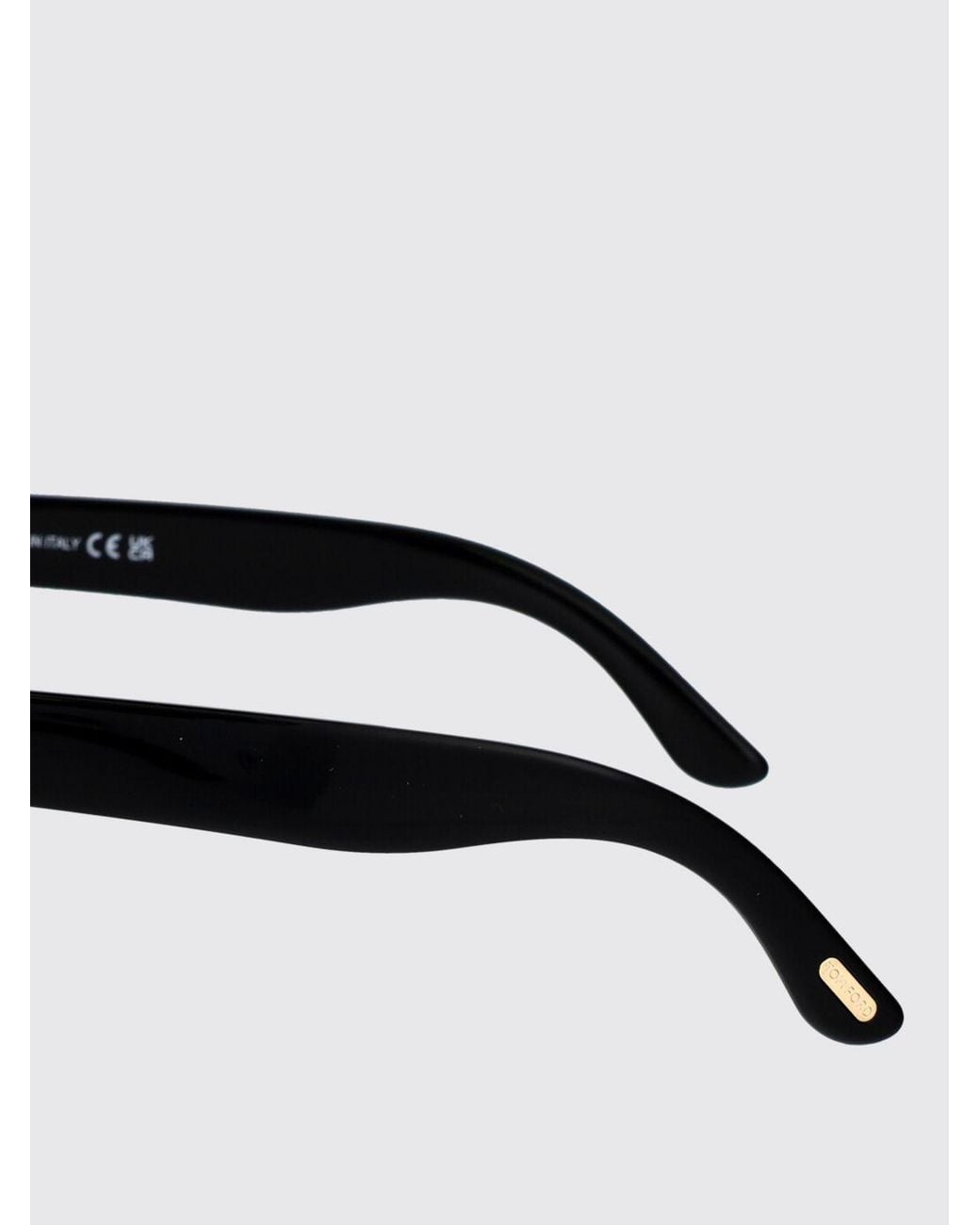 Tom Ford Black Rounded Cat-Eye Sunglasses