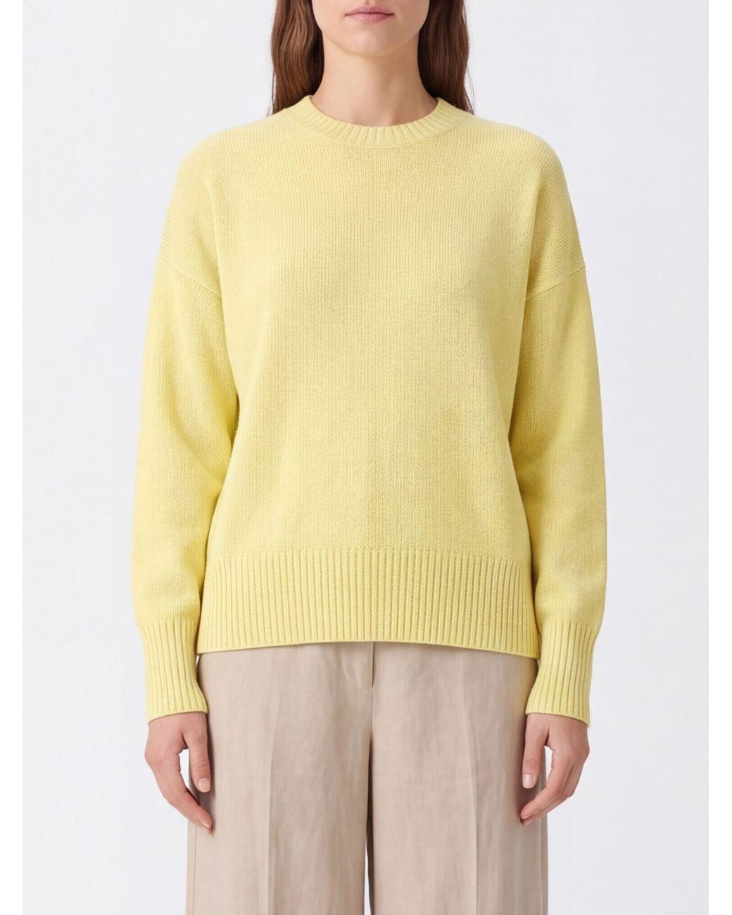 Allude Yellow Sweatshirt