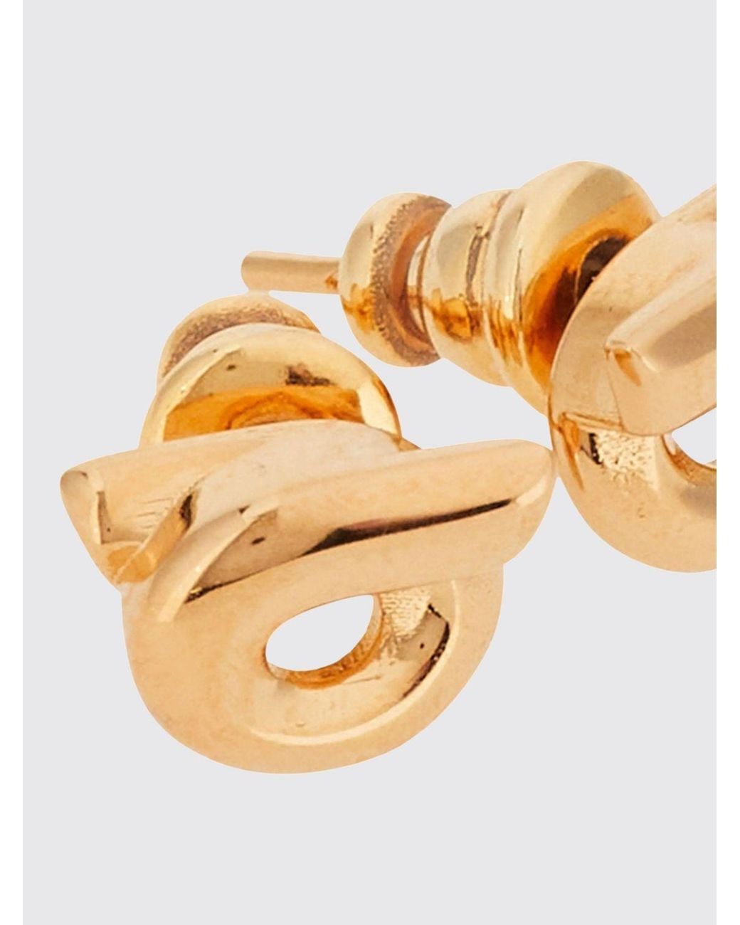 Ferragamo Metallic Gancini Stud Earrings