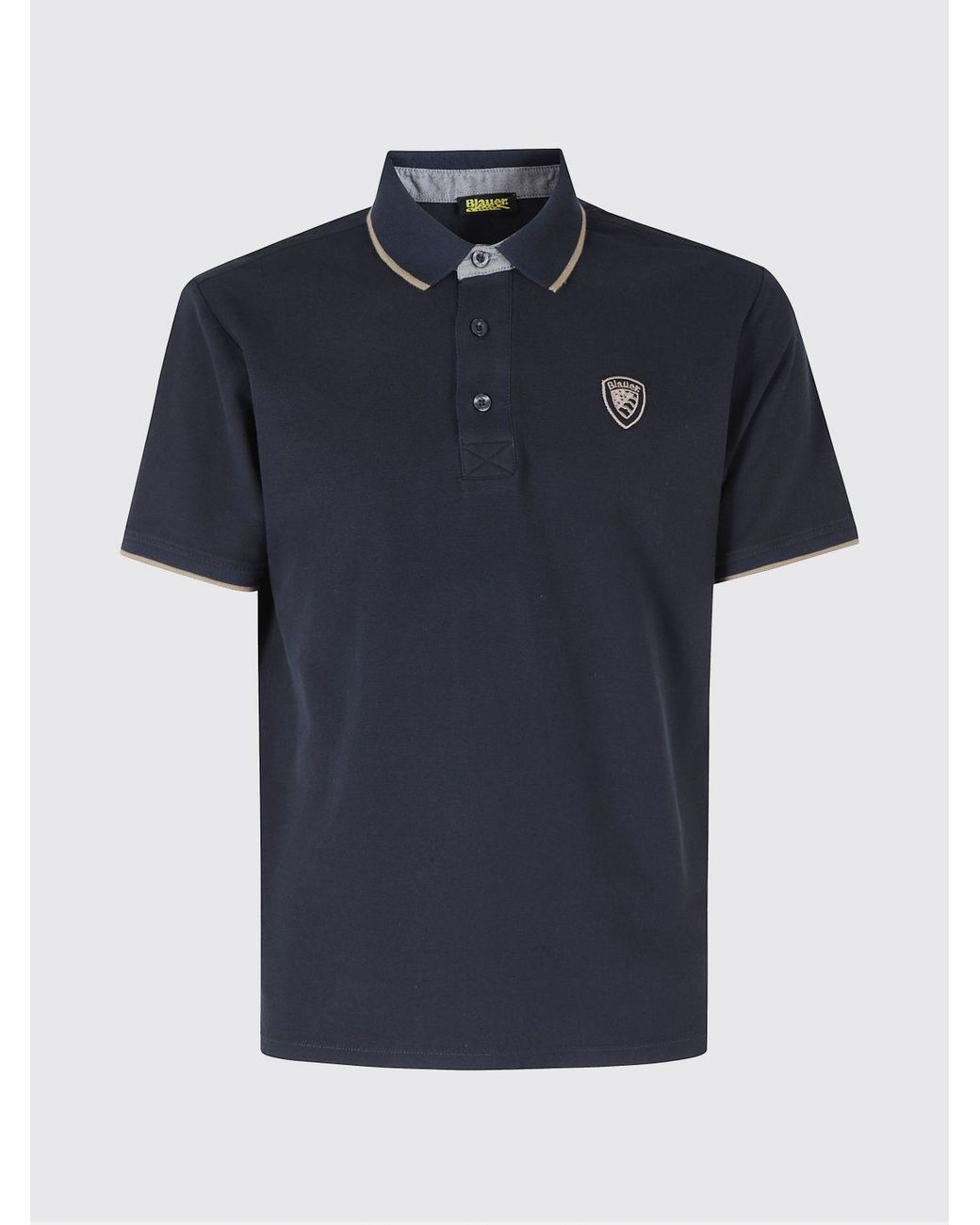 Polo di Blauer in Blue da Uomo
