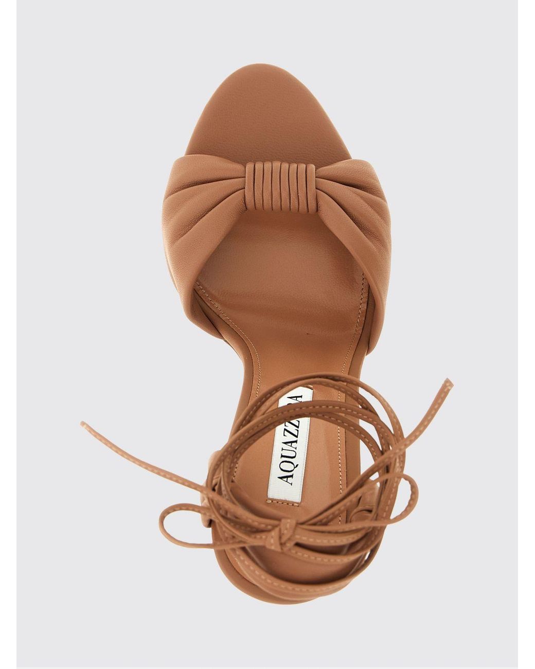 Aquazzura Pink Carina Nappa Sandal