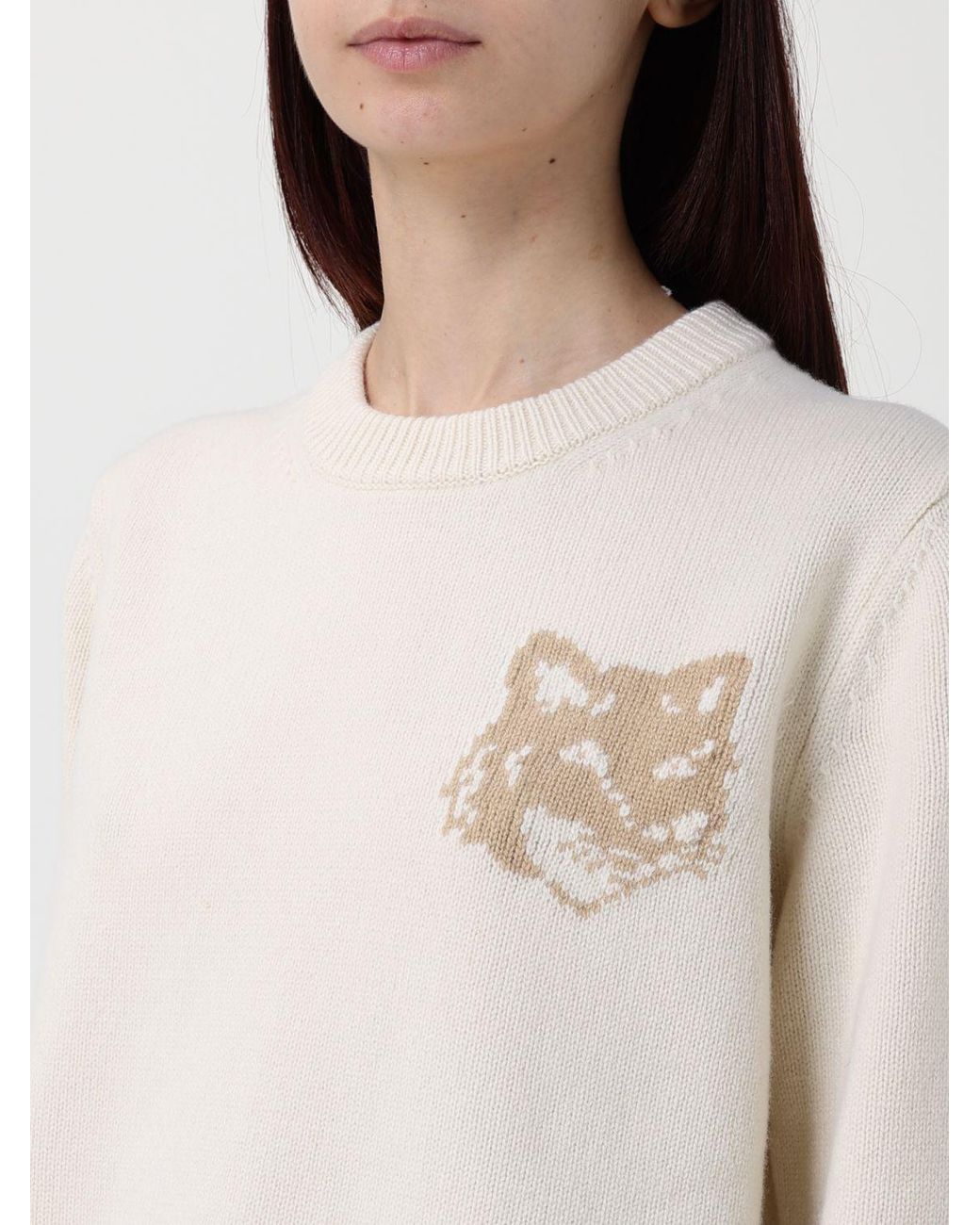 Maison Kitsuné White Maison Kitsun&Eacute Jumper