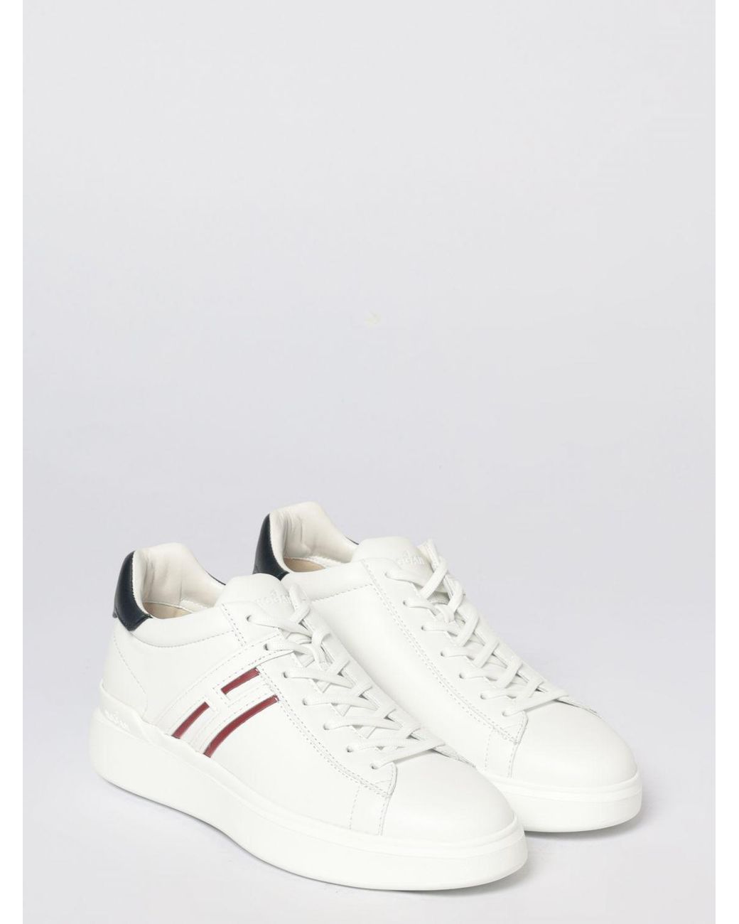 Hogan White H580 Leather Sneakers for men