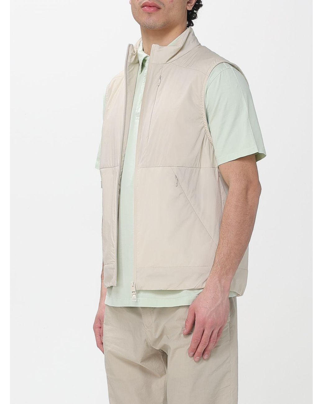 DUNO Gray Arlo Mirto Technical Fabric Vest for men