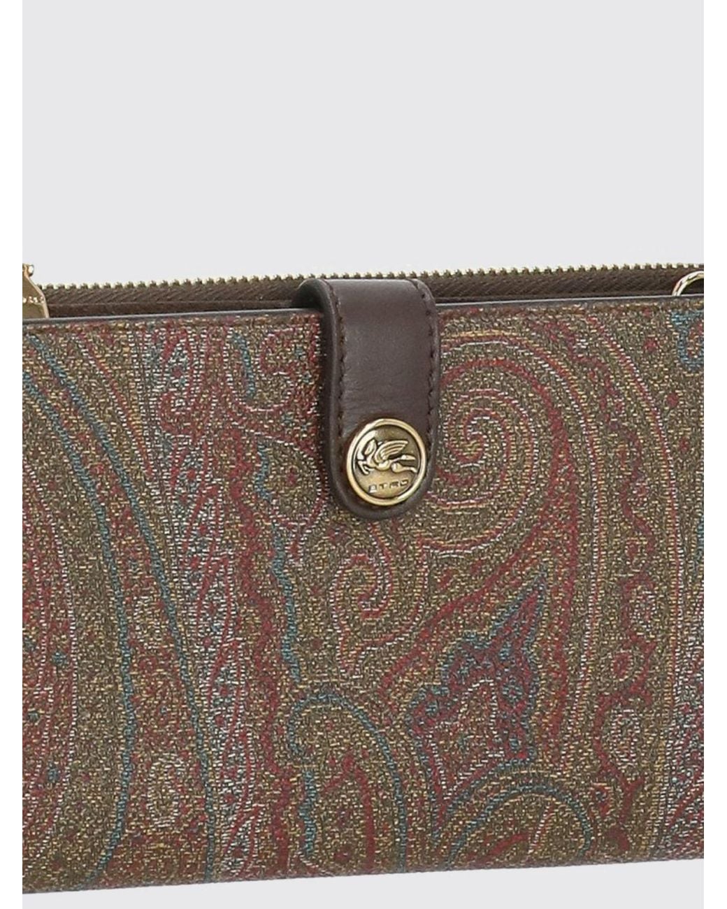 Etro Brown Geldbörse Damen