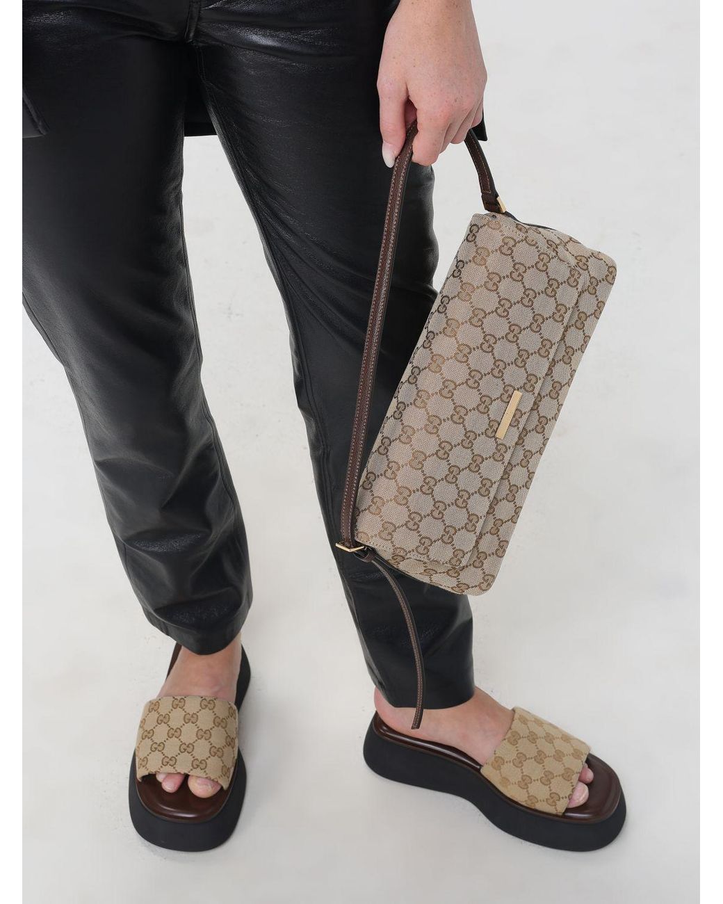 Gucci Metallic Madison Gg Monogram Jacquard Shoulder Bag With Leather Handle