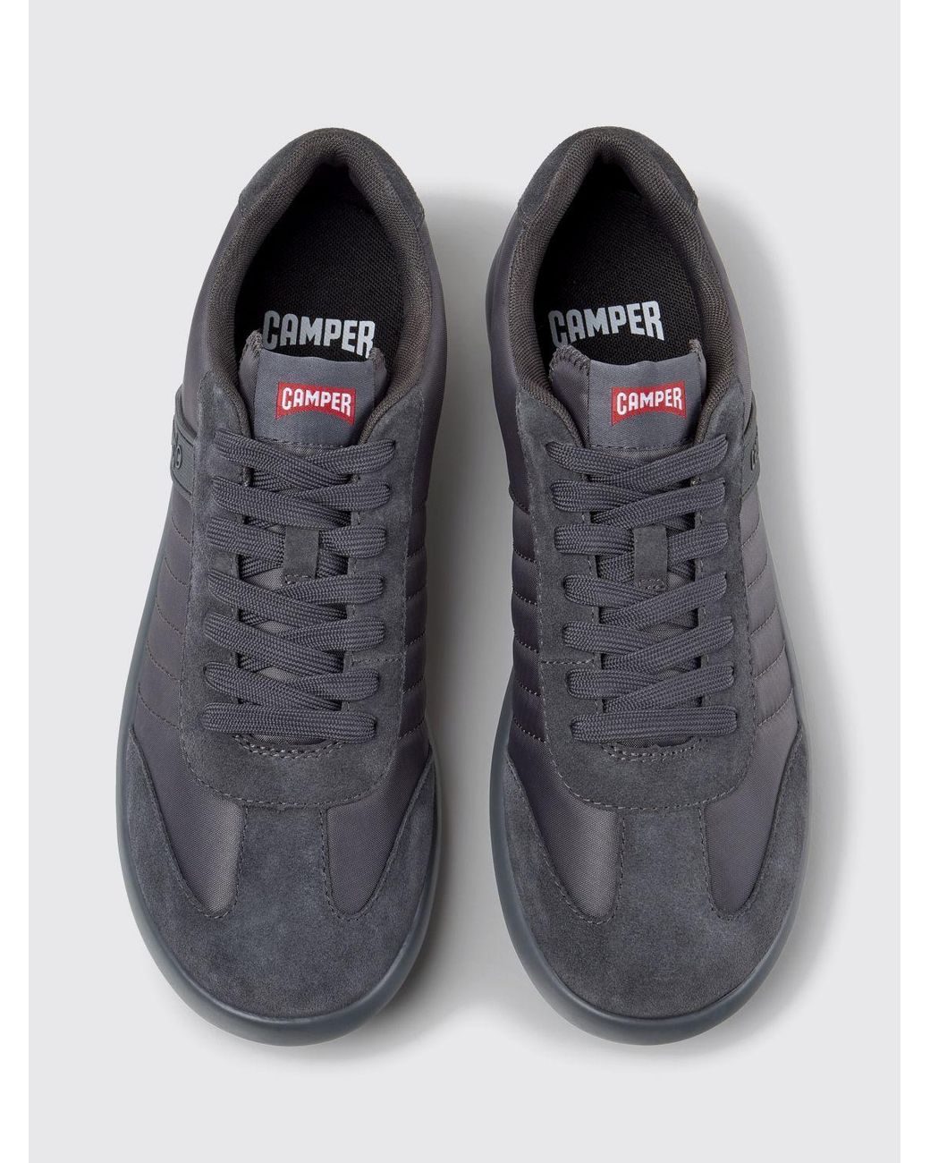 Camper Blue Pelotas Xlf Leather And Suede Sneakers With Recycled Materials for men