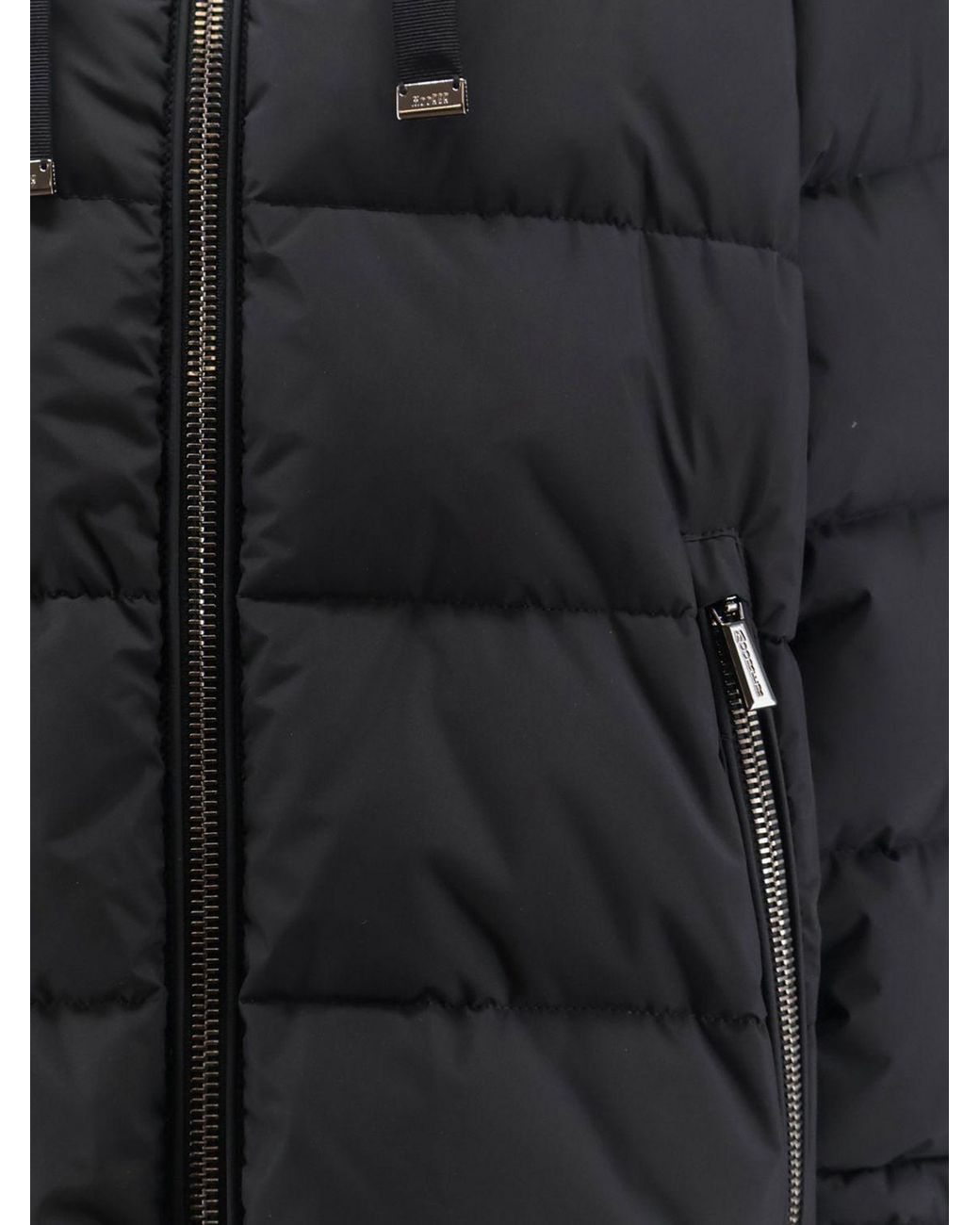Moorer Blue Gadia-Stp Quilted Nylon Short Down Jacket With Hood