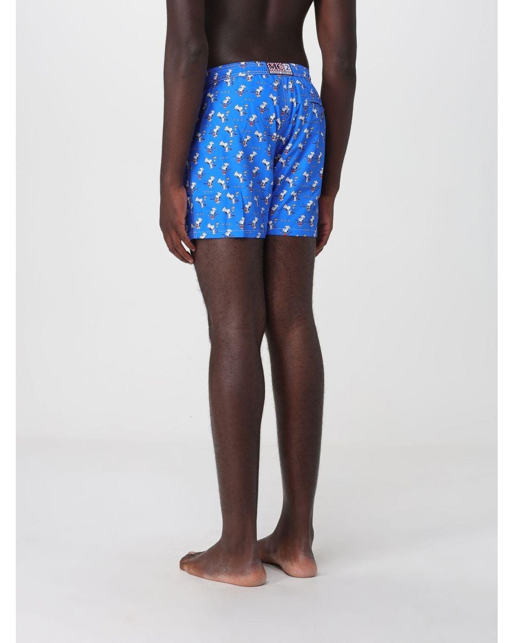 Mc2 Saint Barth Blue Printed Boxer Swim Trunks for men