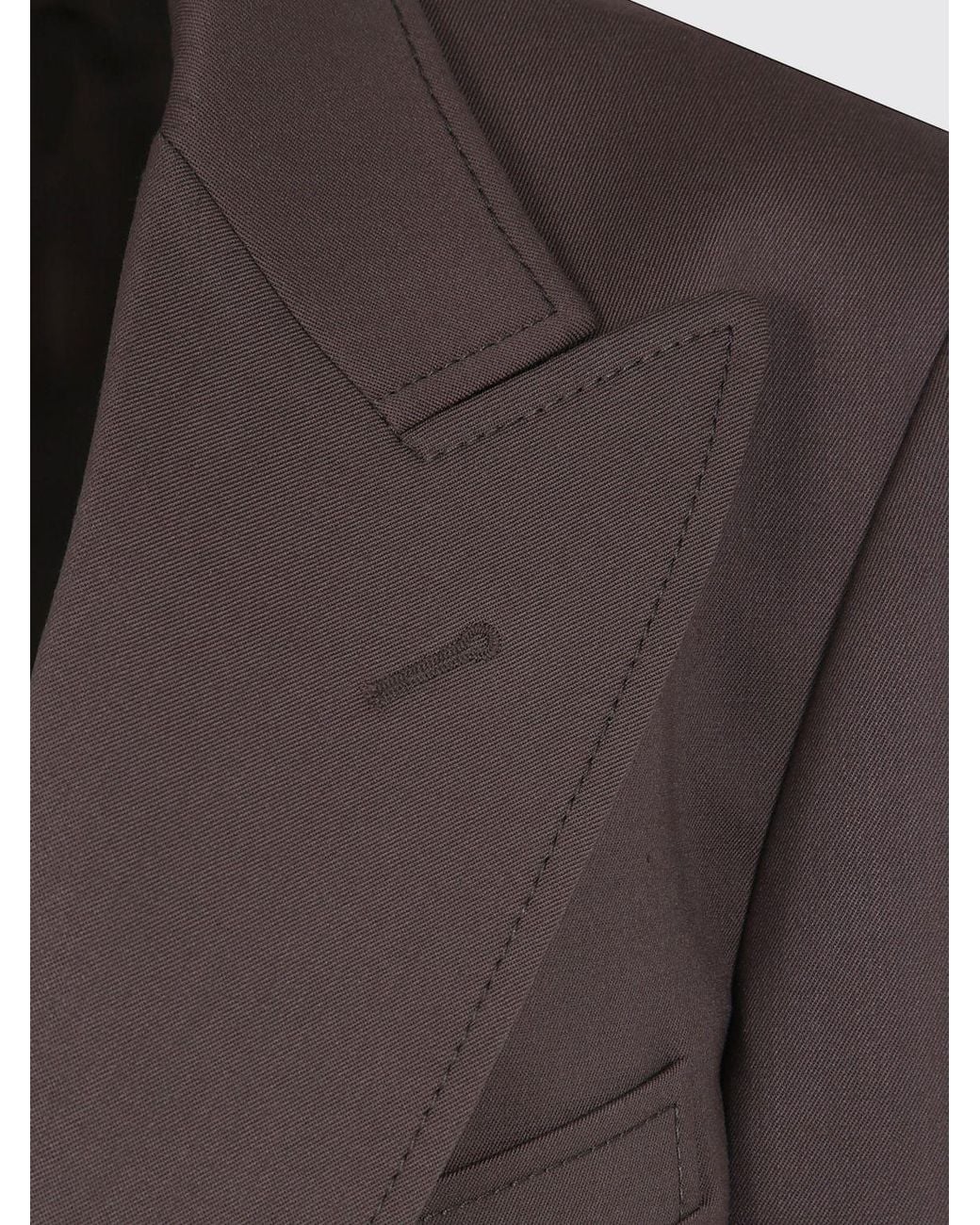 N°21 Gray Single-Breasted Cropped Wool-Blend Blazer With Peak Lapels