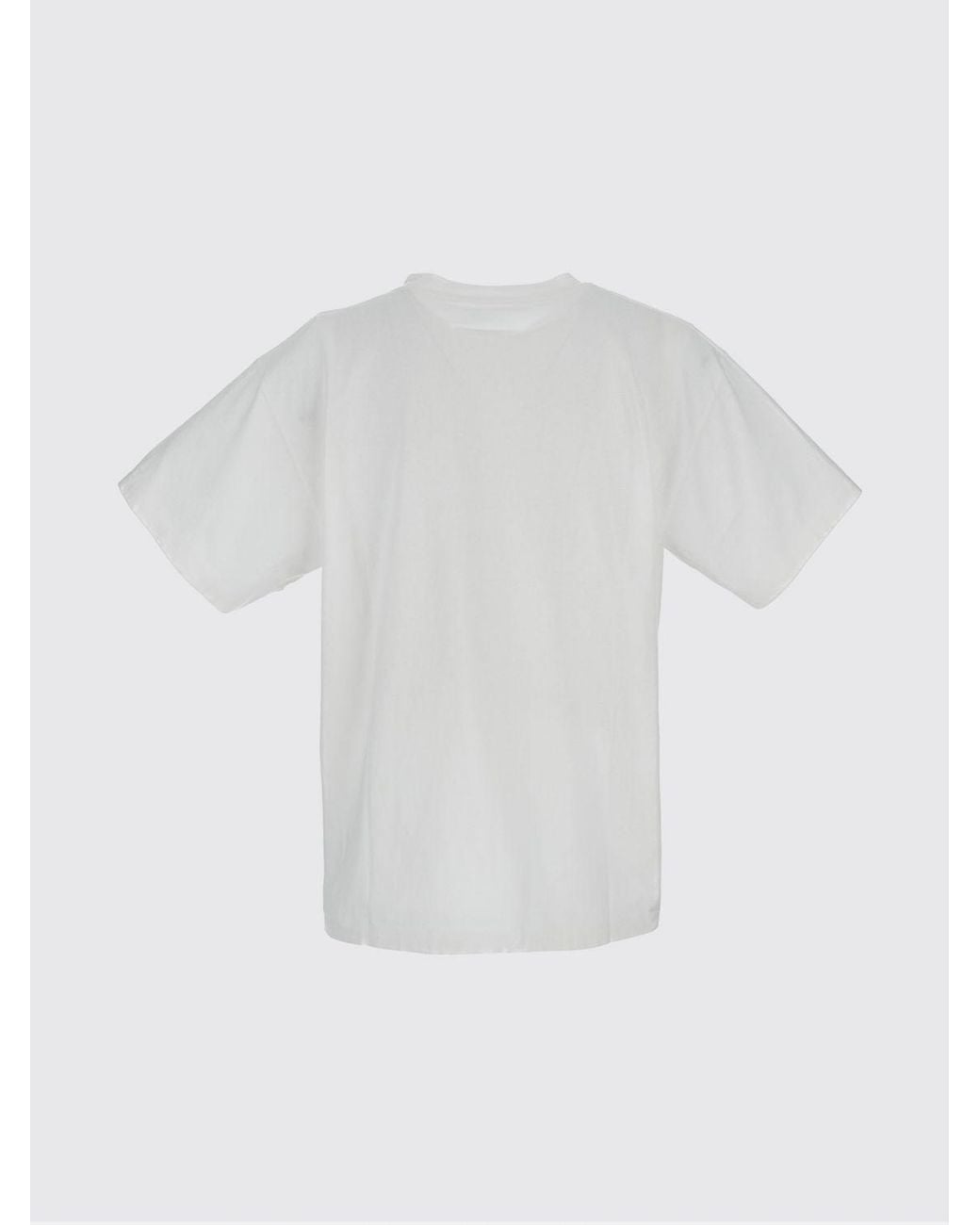 MM6 by Maison Margiela Gray Cotton T-Shirt With Key Print for men
