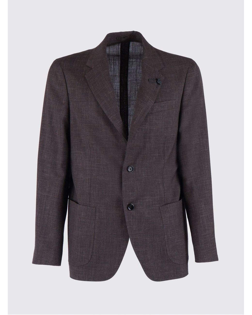 Lardini Gray Single-Breasted Blazer for men