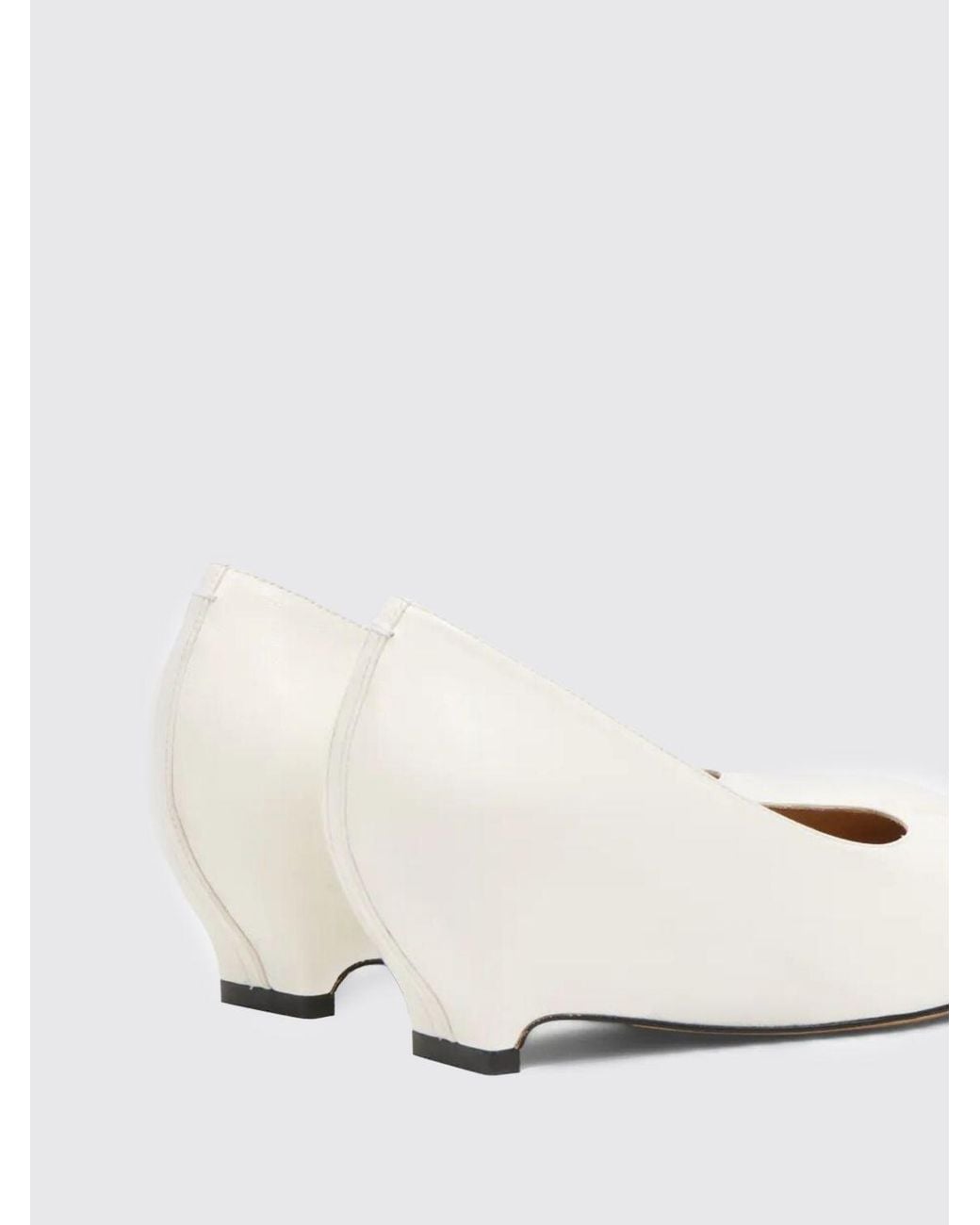 Maison Margiela Natural Leather Wedge Pumps