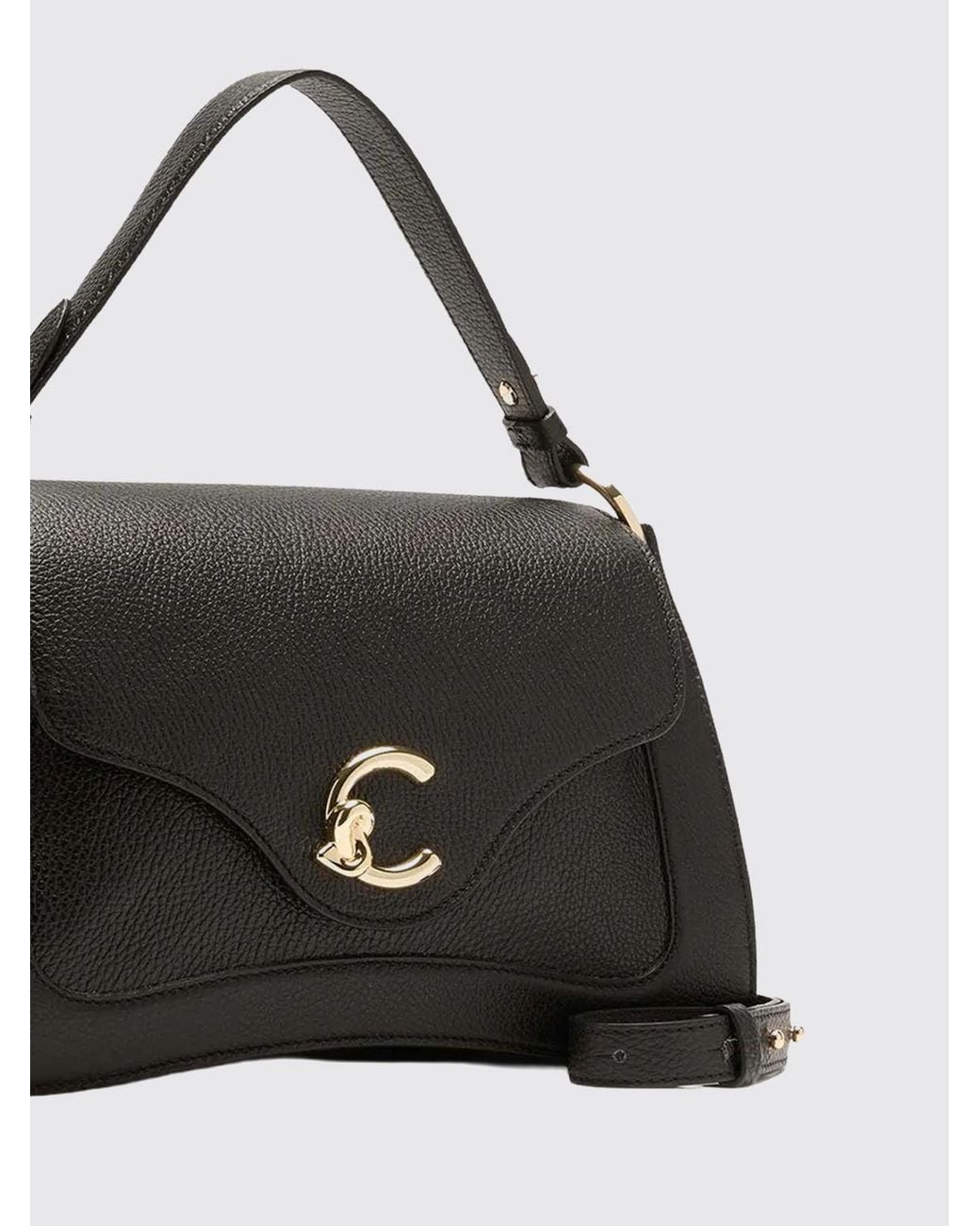 Coccinelle Black C-Me Grained Leather Bag