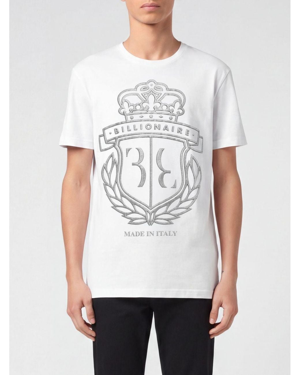 Billionaire White T-Shirt for men