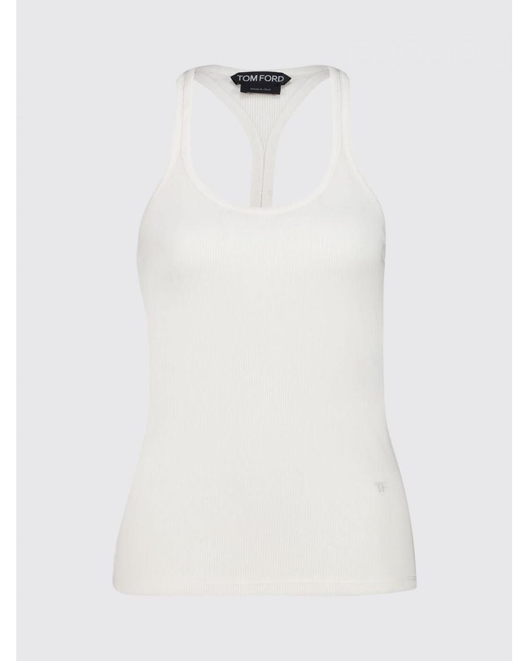 Tom Ford White Silk Blend Top