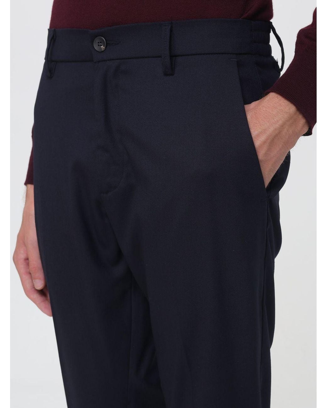 Siviglia Blue Slim-Fit Chino Trousers for men