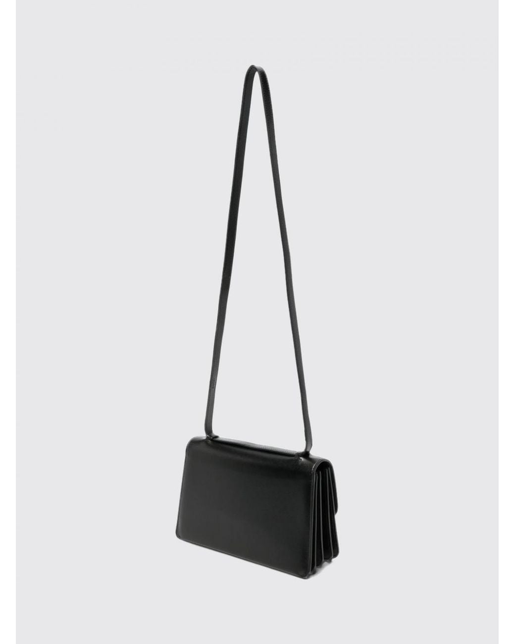 Céline White Triomphe Monogram Calfskin Crossbody Bag