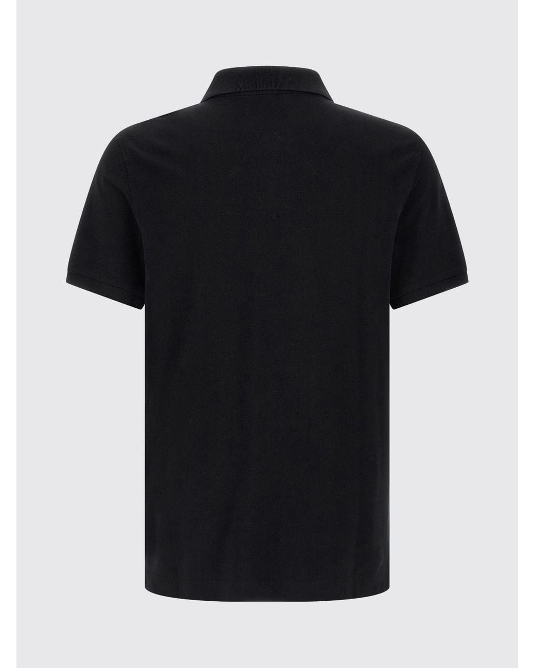 Canada Goose Black Slim Fit Cotton Polo Shirt With Contrast Logo