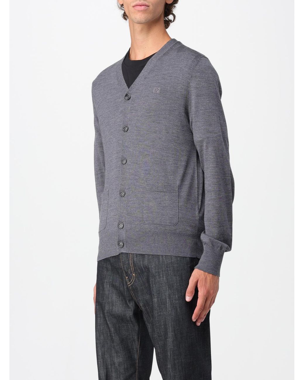 DSquared² Gray Cardigan for men