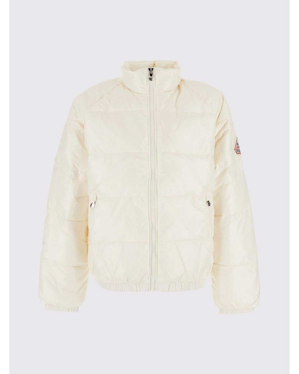 Pyrenex White Water-Repellent Quilted Nylon Down Jacket With High Neck for men
