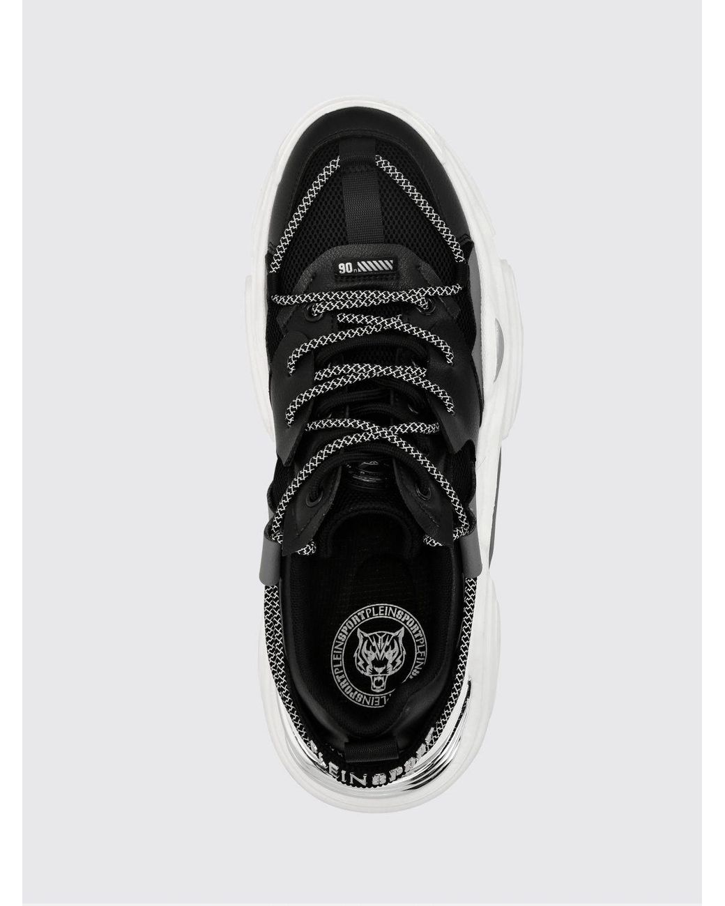 Philipp Plein White Lace-Up Low-Top Sneakers for men