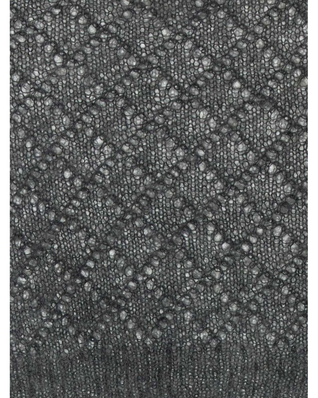 Jil Sander Gray Cropped Crewneck Jumper
