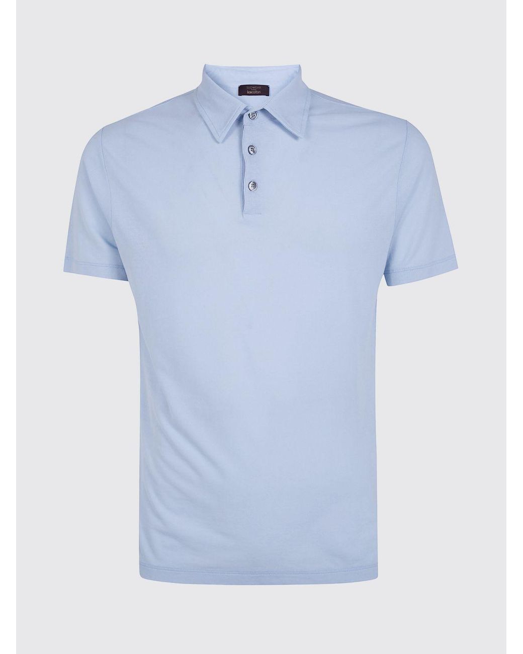 Zanone Blue Basic Cotton Polo Shirt for men