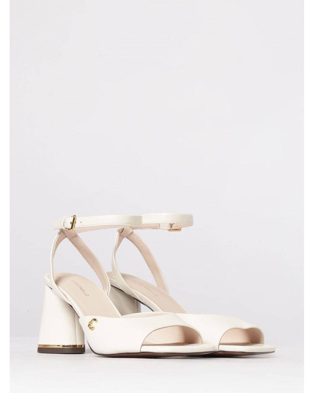 Coccinelle White C-Everyday Leather Sandals