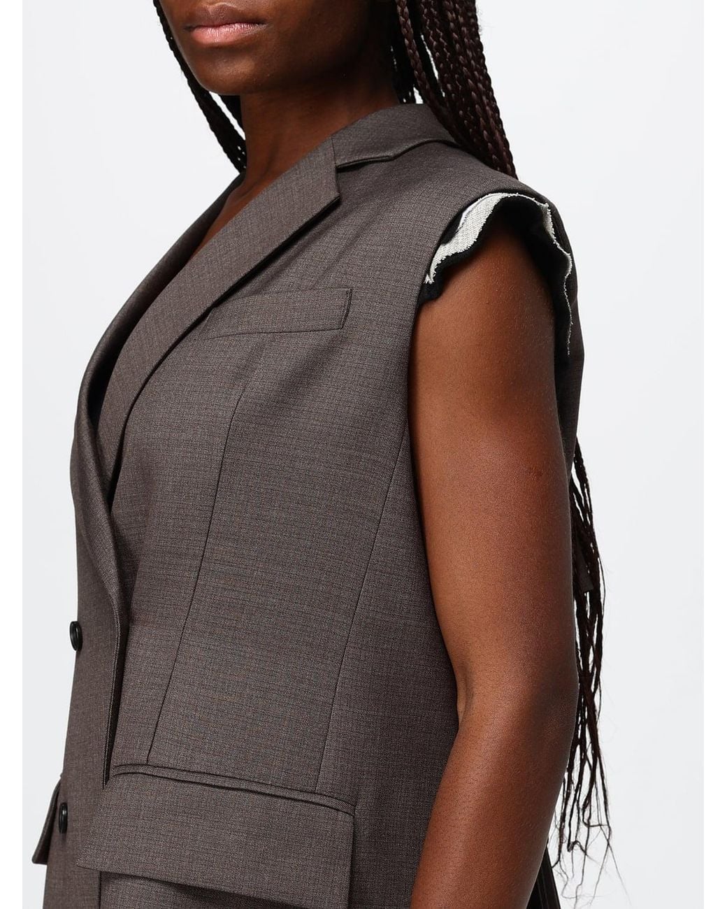 Chaleco Mujer MEIMEIJ de color Brown