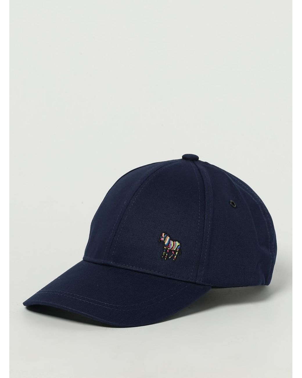 Paul Smith Blue Cotton Canvas Hat for men
