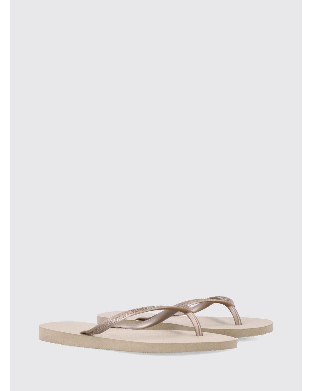 Havaianas Multicolor Slim Rubber Thong Sandals With Low Heel And Tone-On-Tone Logo
