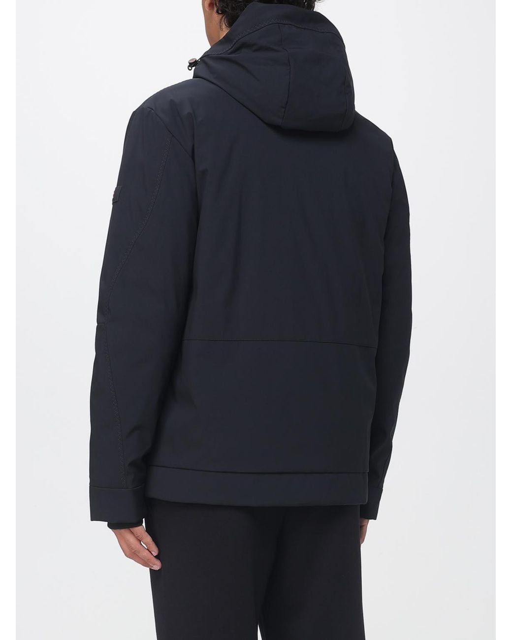 Peuterey Blue Loge Hooded Jacket With Primaloft Padding for men