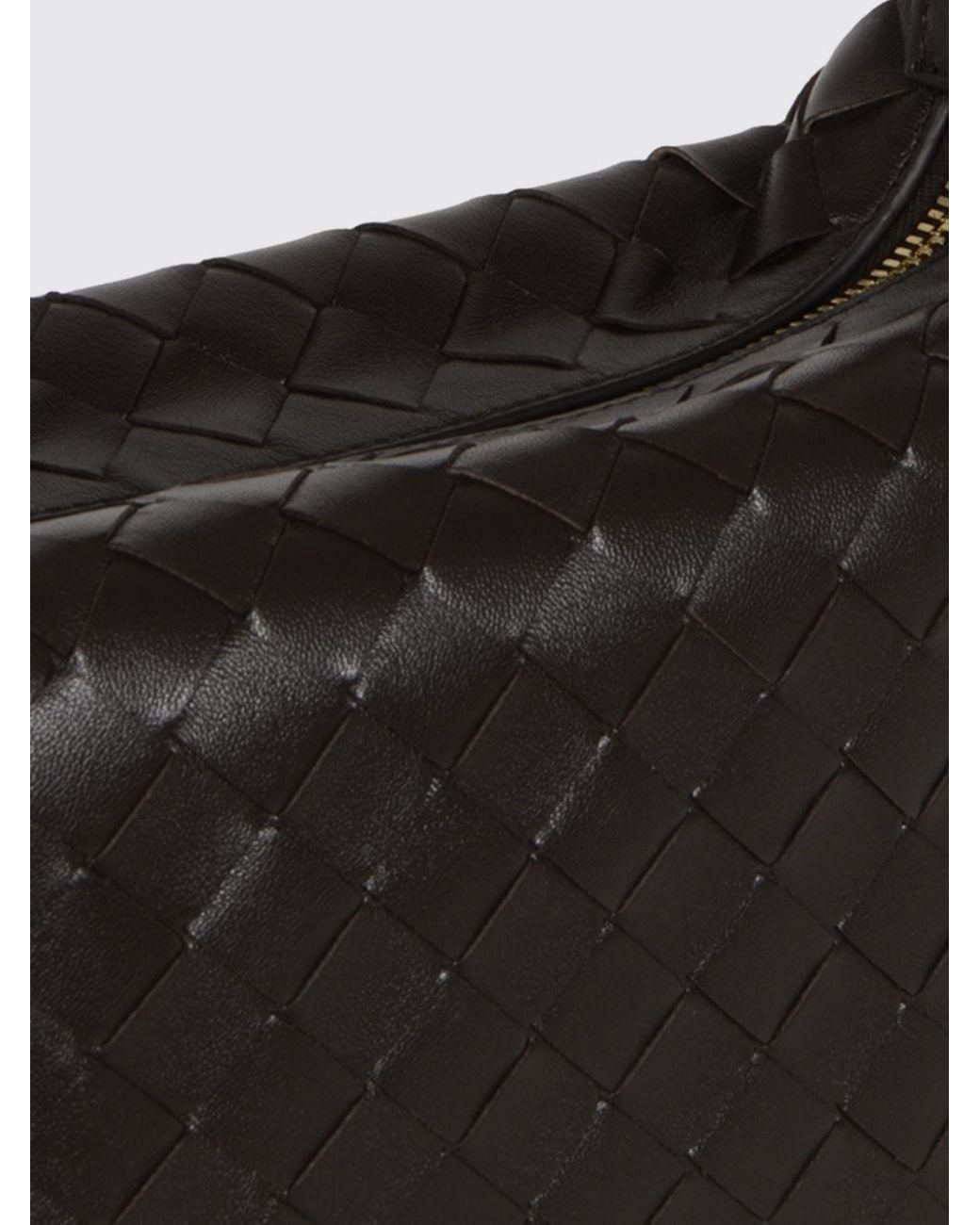 Bottega Veneta Black Wallace Mini Woven Calfskin Handbag