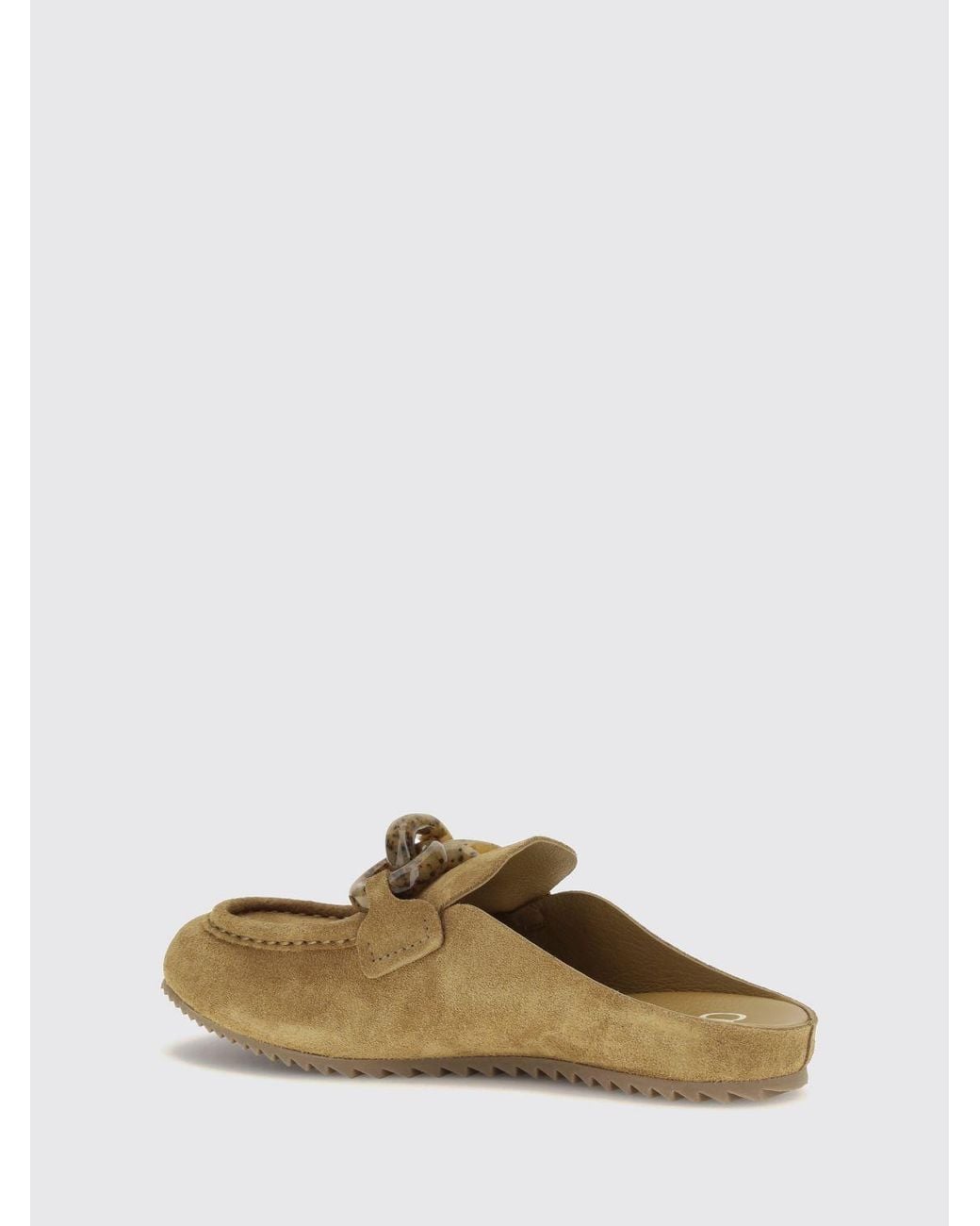 Pedro Garcia Brown Suede Mules With Notched Eva Sole