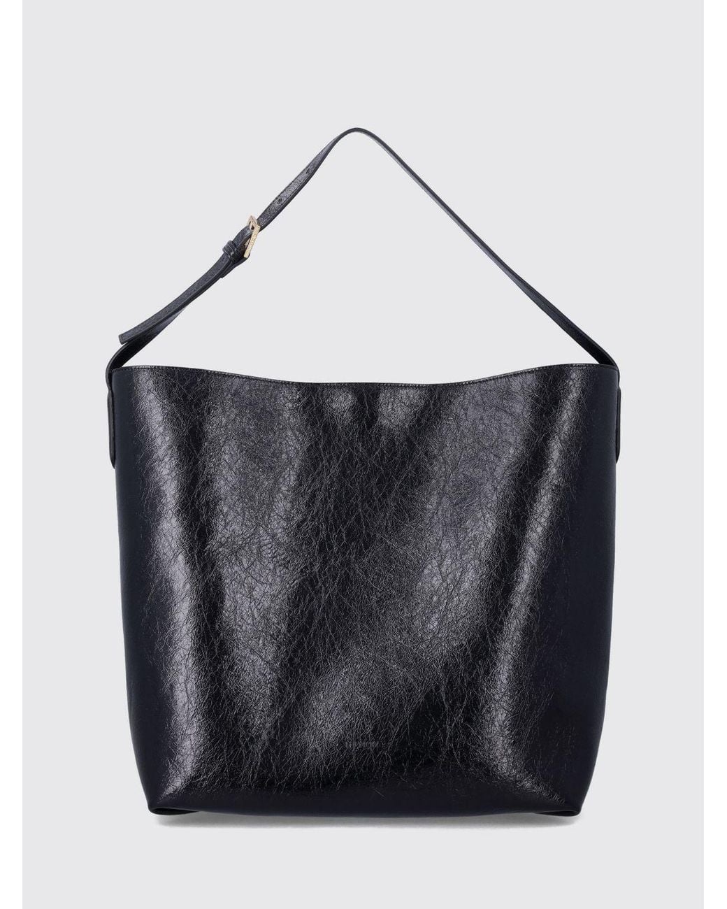 THEMOIRÈ Black ThemoirÈ Themoiré Vegan Leather Shoulder Bag With Adjustable Handle