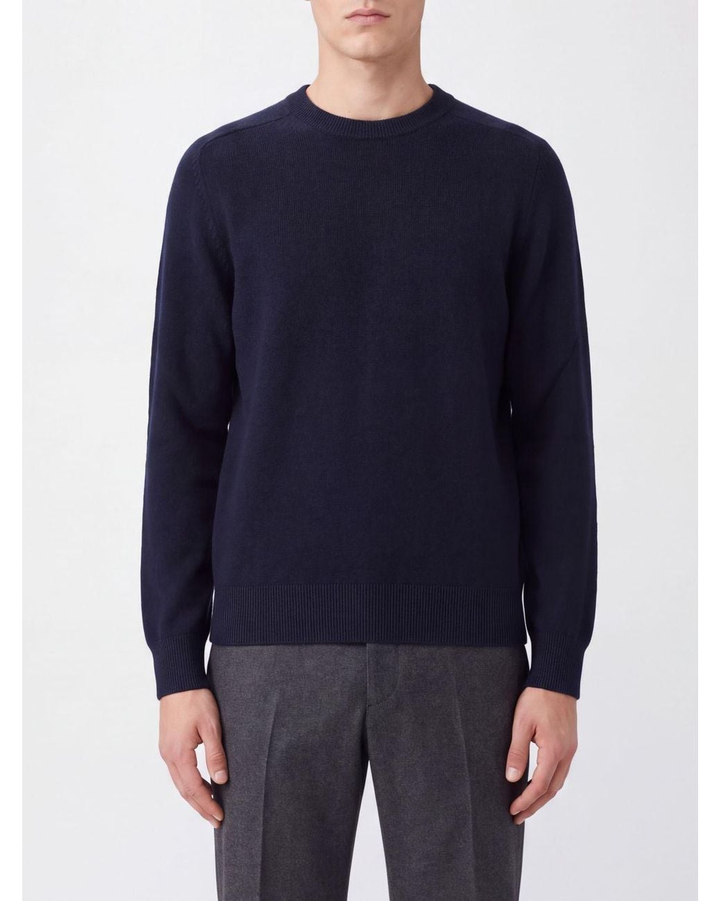 Brioni Blue Crewneck Jumper for men
