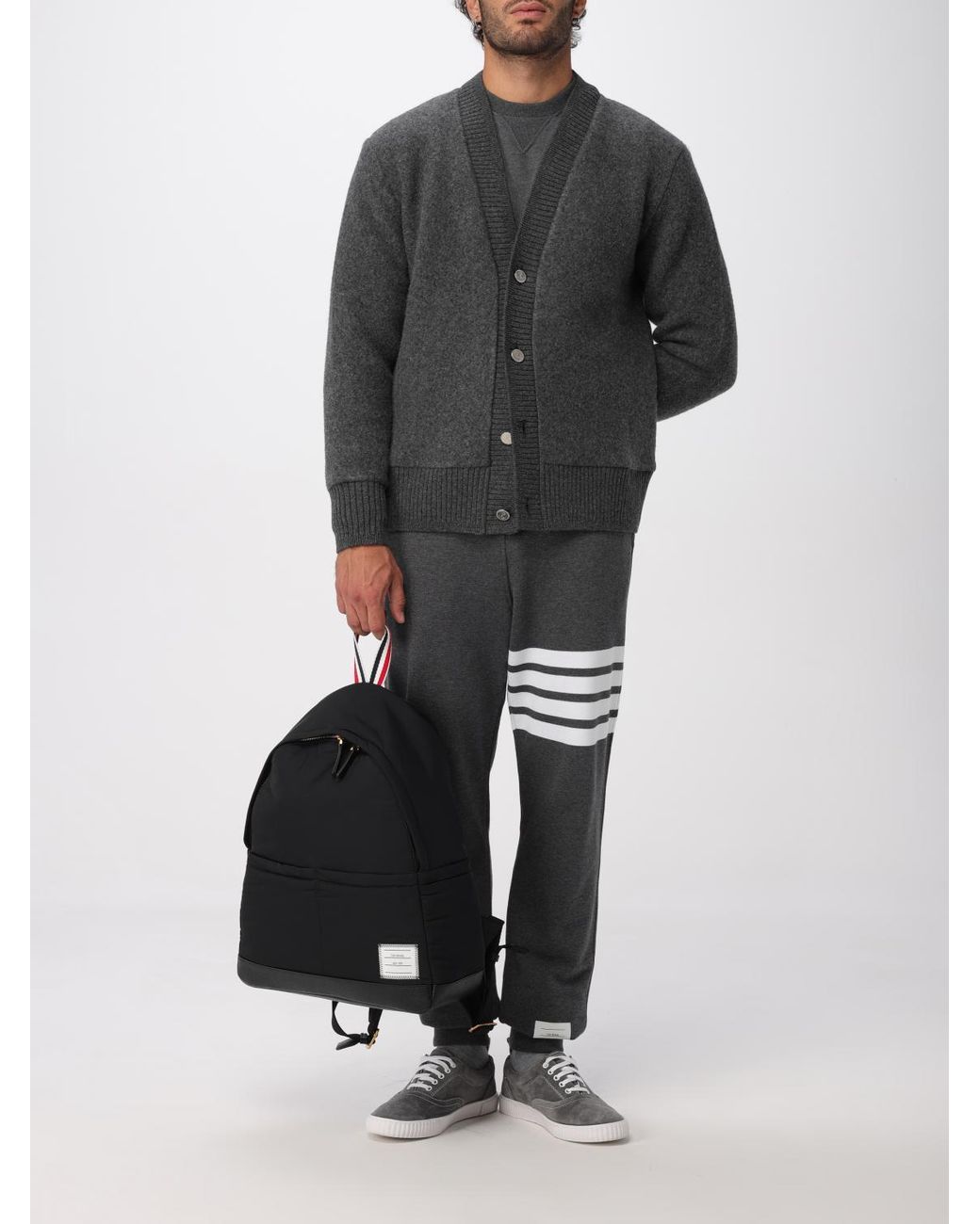 Thom Browne Black Backpack for men