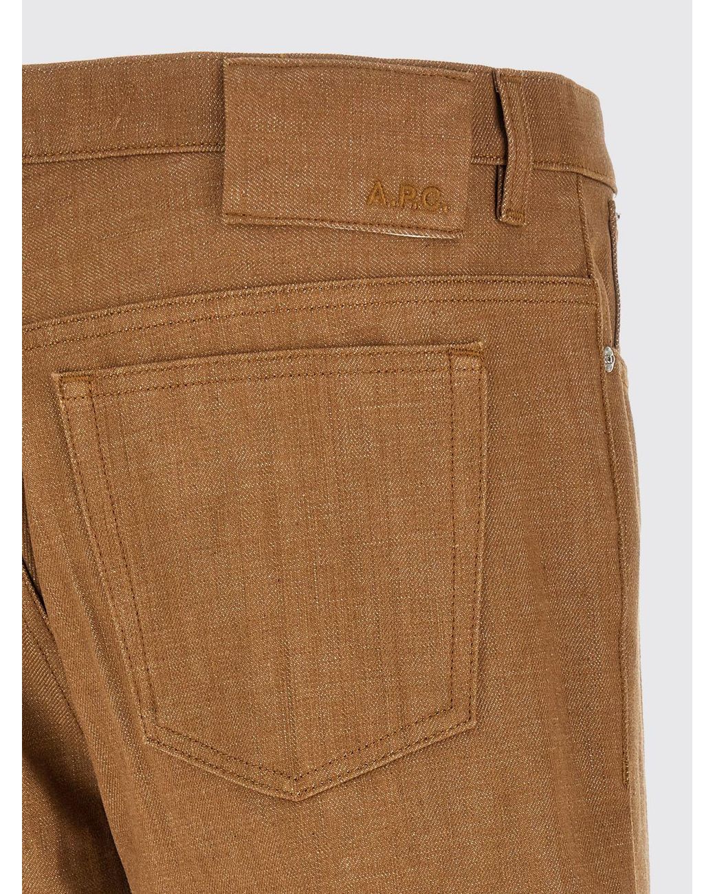Jeans Rectos De Denim De Algodón A.P.C. de hombre de color Natural