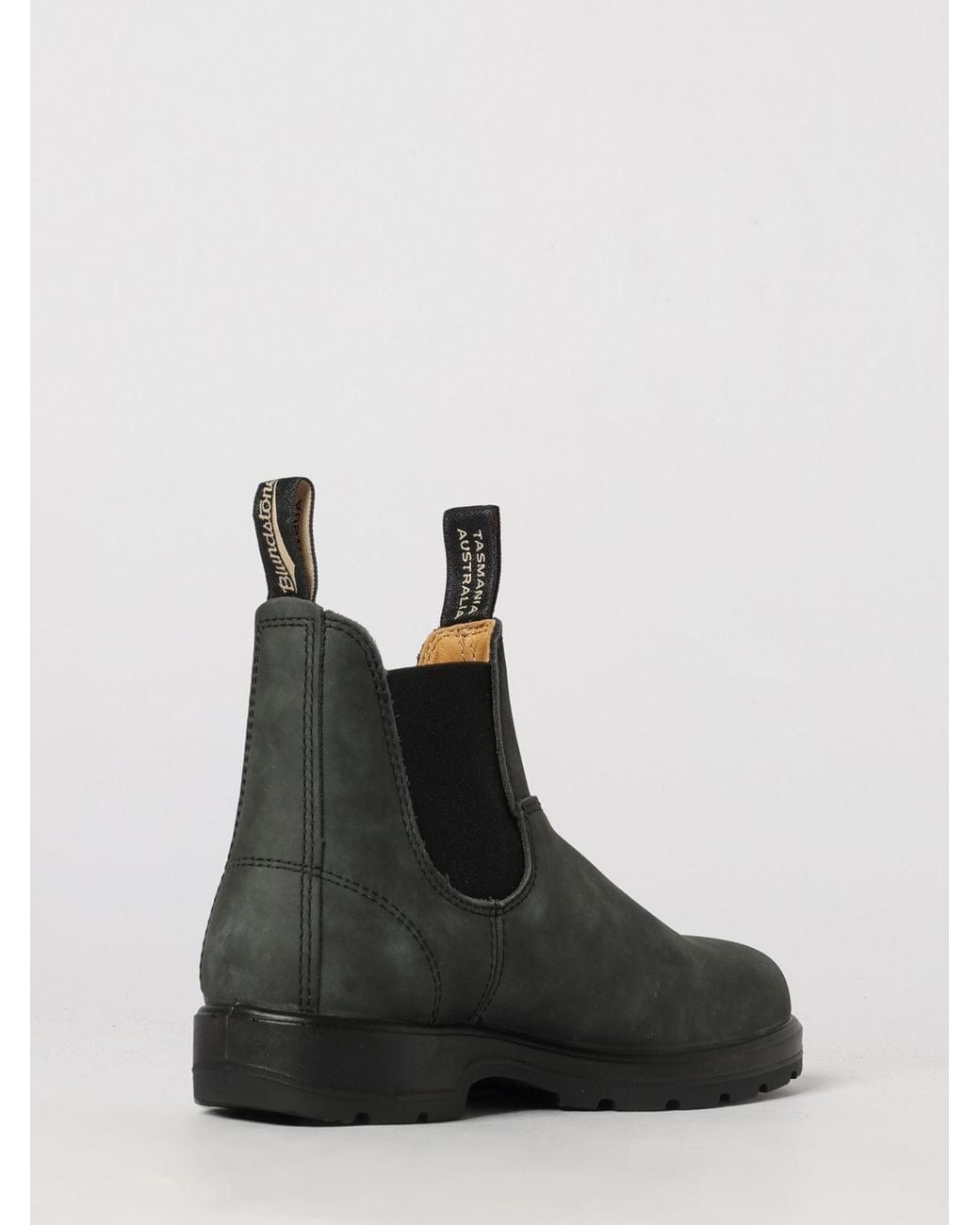 Blundstone Black 587 Aged-Effect Leather Chelsea Boots With Low Heel