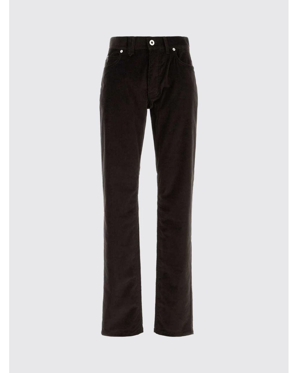 Brioni Black Meribel Slim Fit Corduroy Cotton Trousers for men