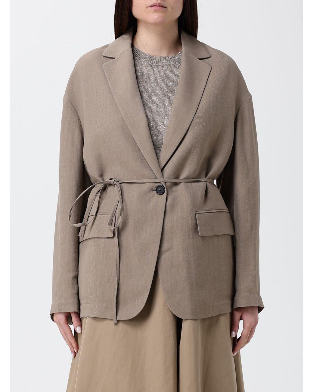 Brunello Cucinelli Natural Viscose Blazer