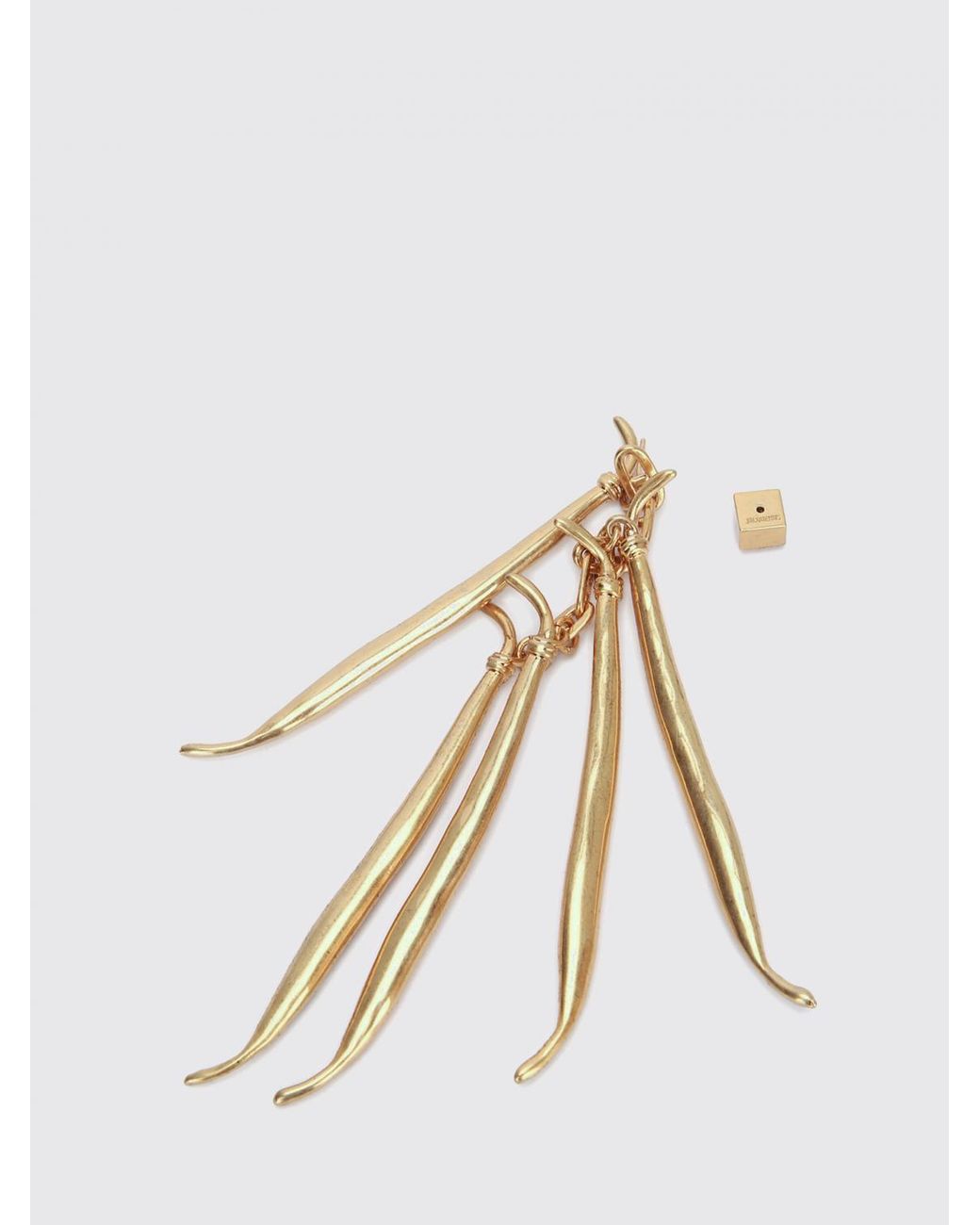 Jacquemus White Haricots Ohrringe Aus Messing