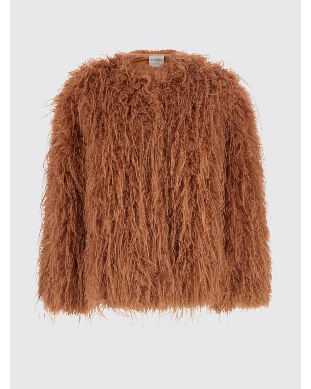 Forte_forte Brown Fur Coat