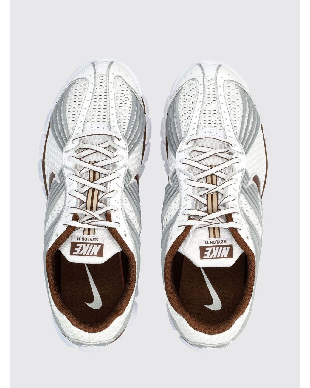 Nike White Zoom Skylon 11 Low-Top Trainers With Swoosh Logo And Serrated Sole